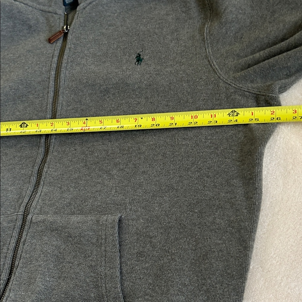 Ralph Lauren Polo Heather Gray Full Zip Jacket - Picture 6 of 7
